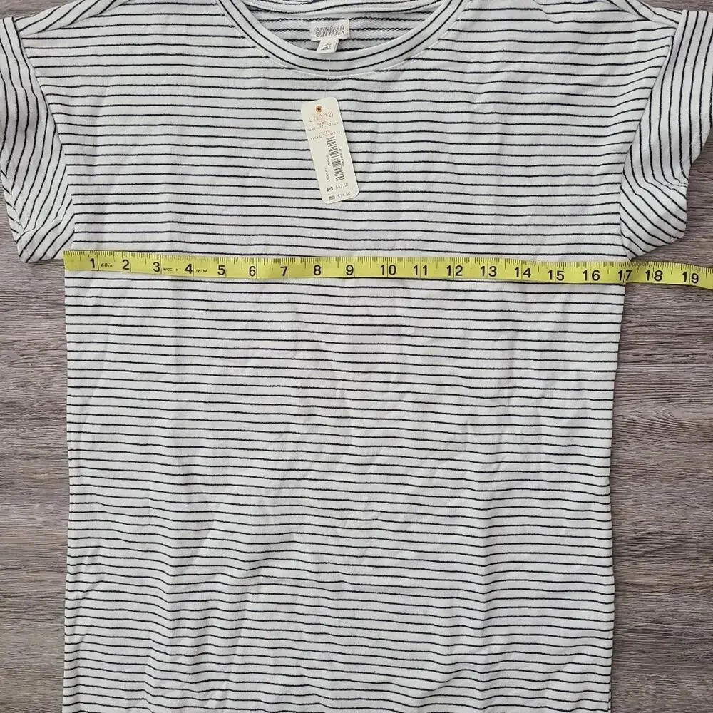 Gymboree thin stripe short sleeve shift dress Size L